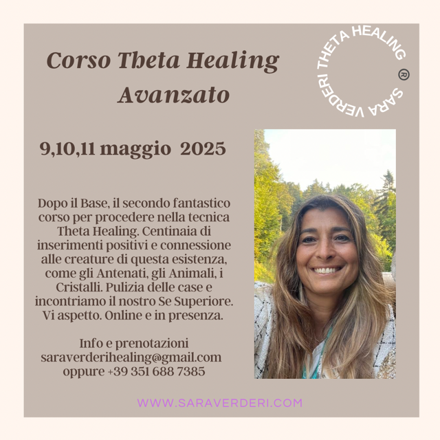 theta healing avanzato milano alghero sara verderi master certificate of science
