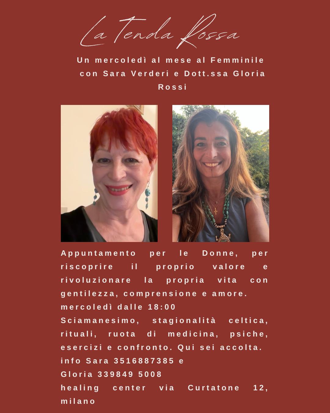 la tenda rossa milano sara verderi e gloria rossi