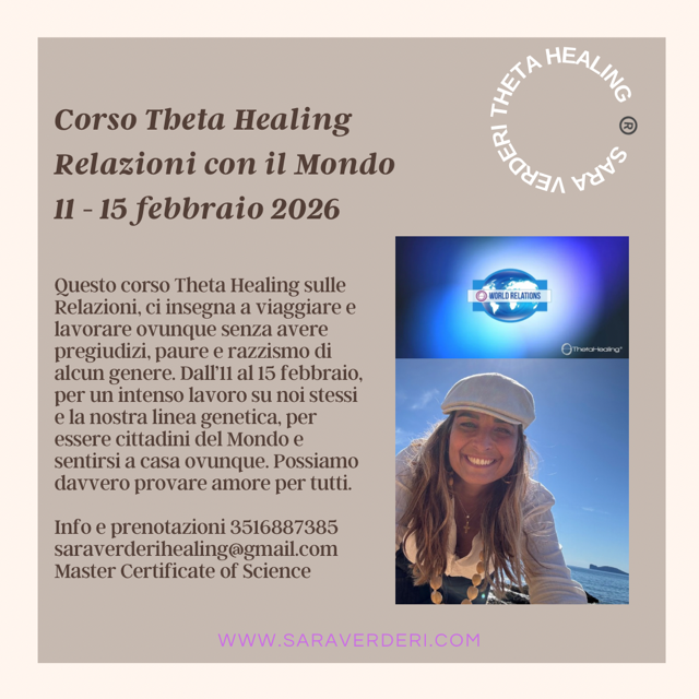 theta healing relazioni con il mondo sara verderi milano